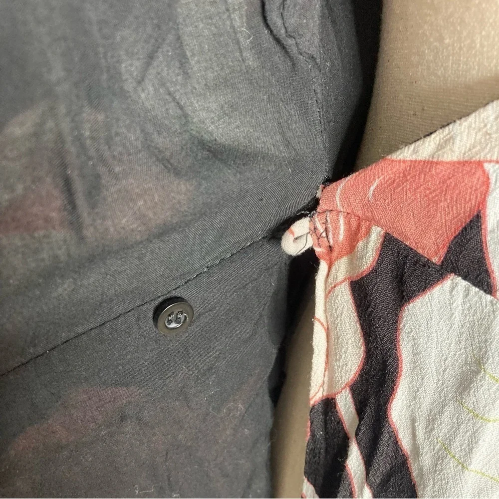 Cupcakes and Cashmere Black Floral Wrap Midi Dress - Picture 9 of 9